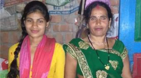 Geeta and her mother