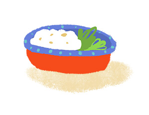 bowl of rice and vegetables