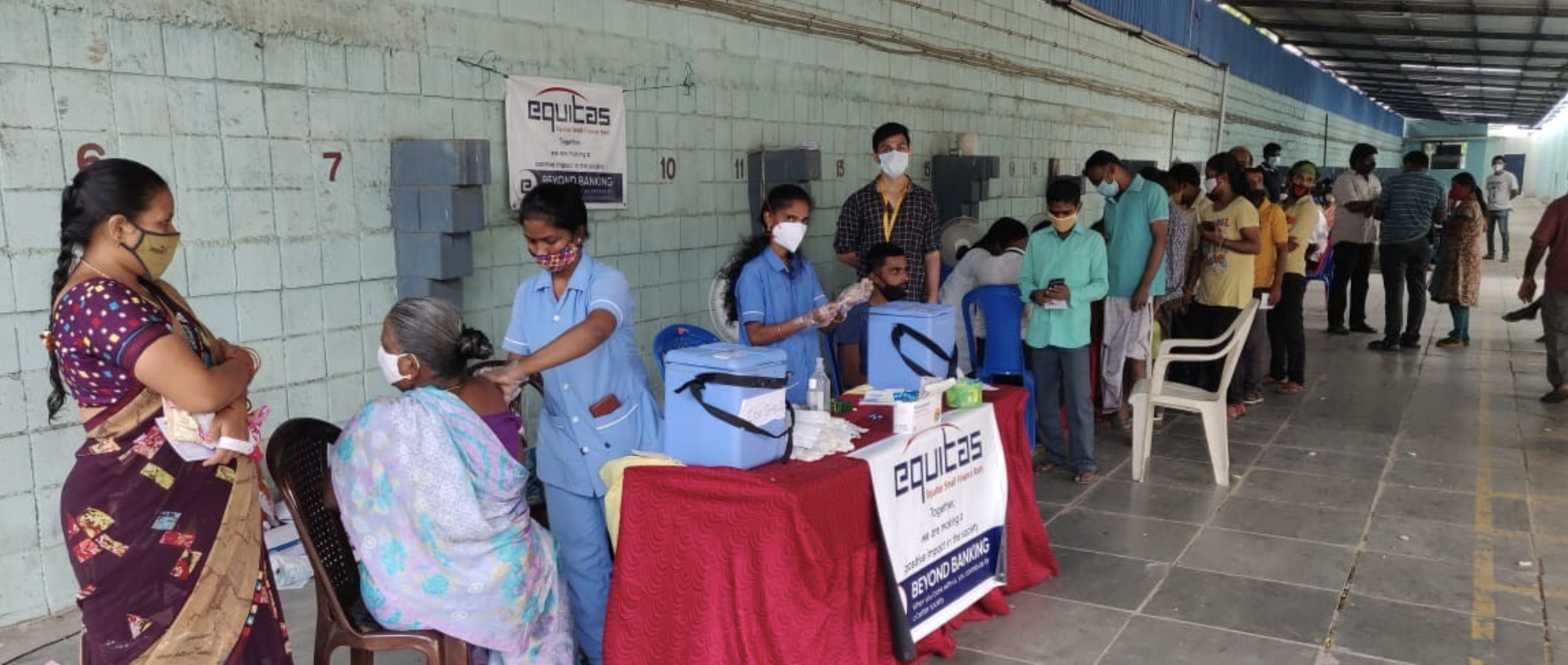 Vaccinations led by Equitas pop-ups