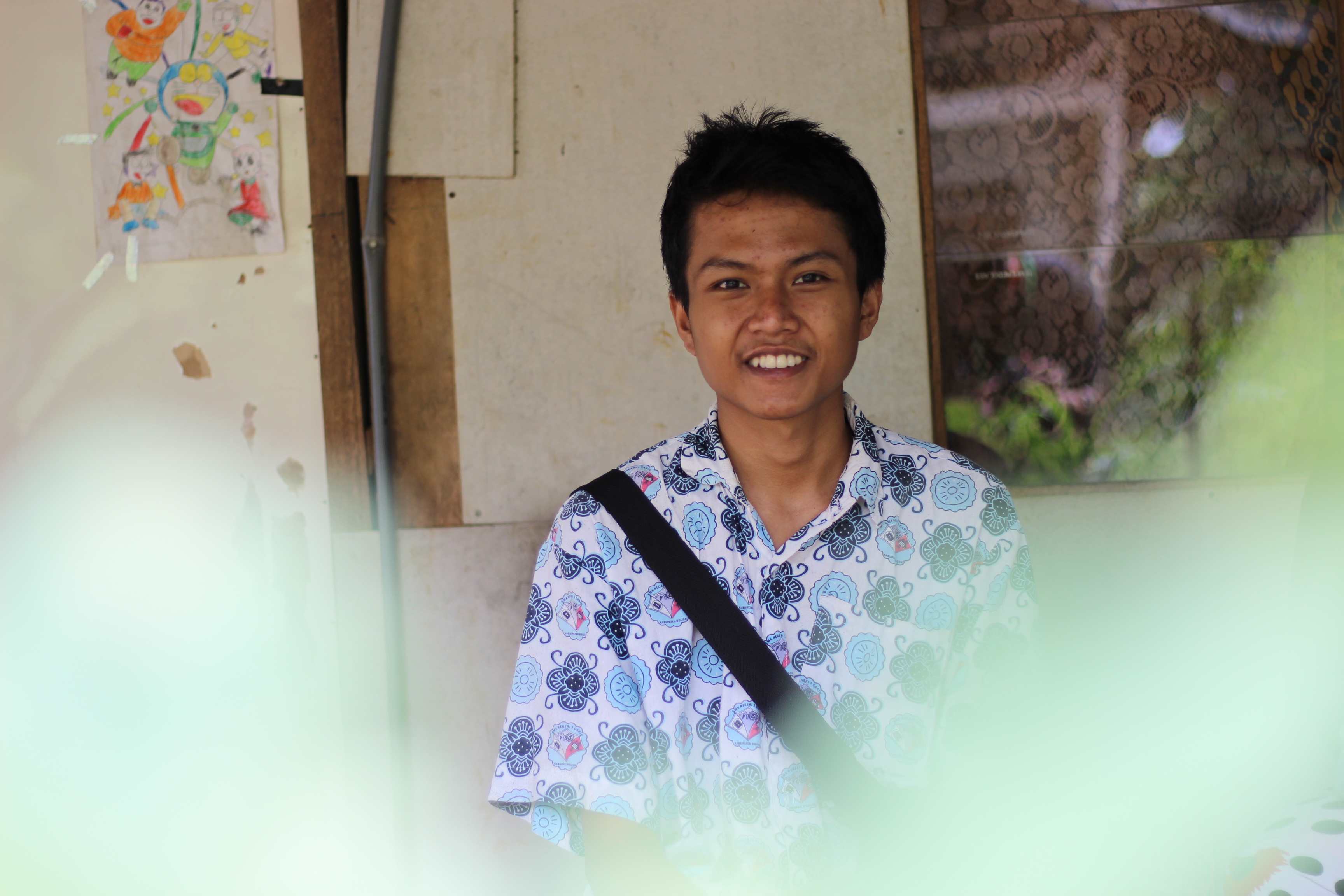 Acu, a schoolchild in Indonesia