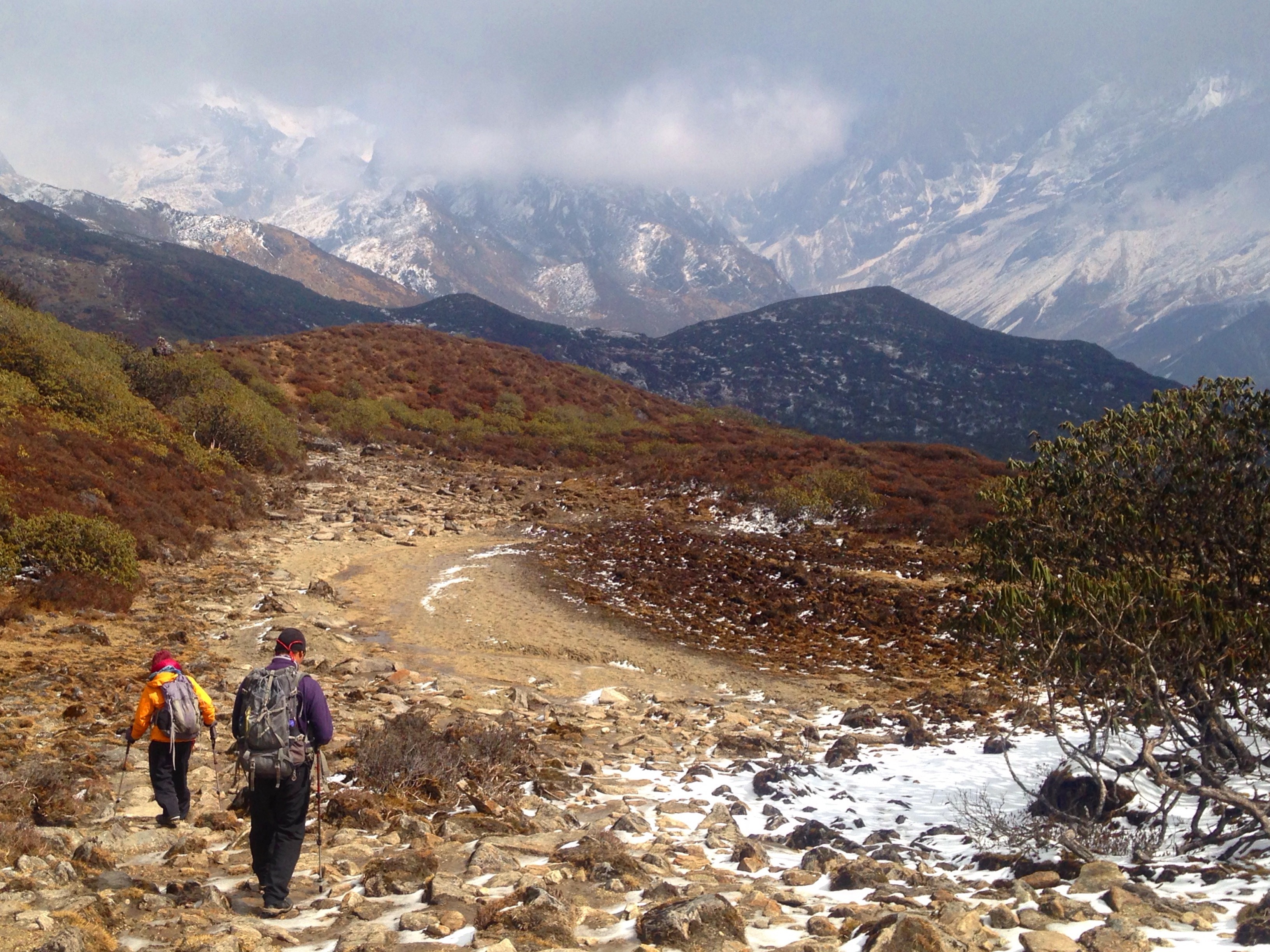 Mountain range at the foot of the Himalayas