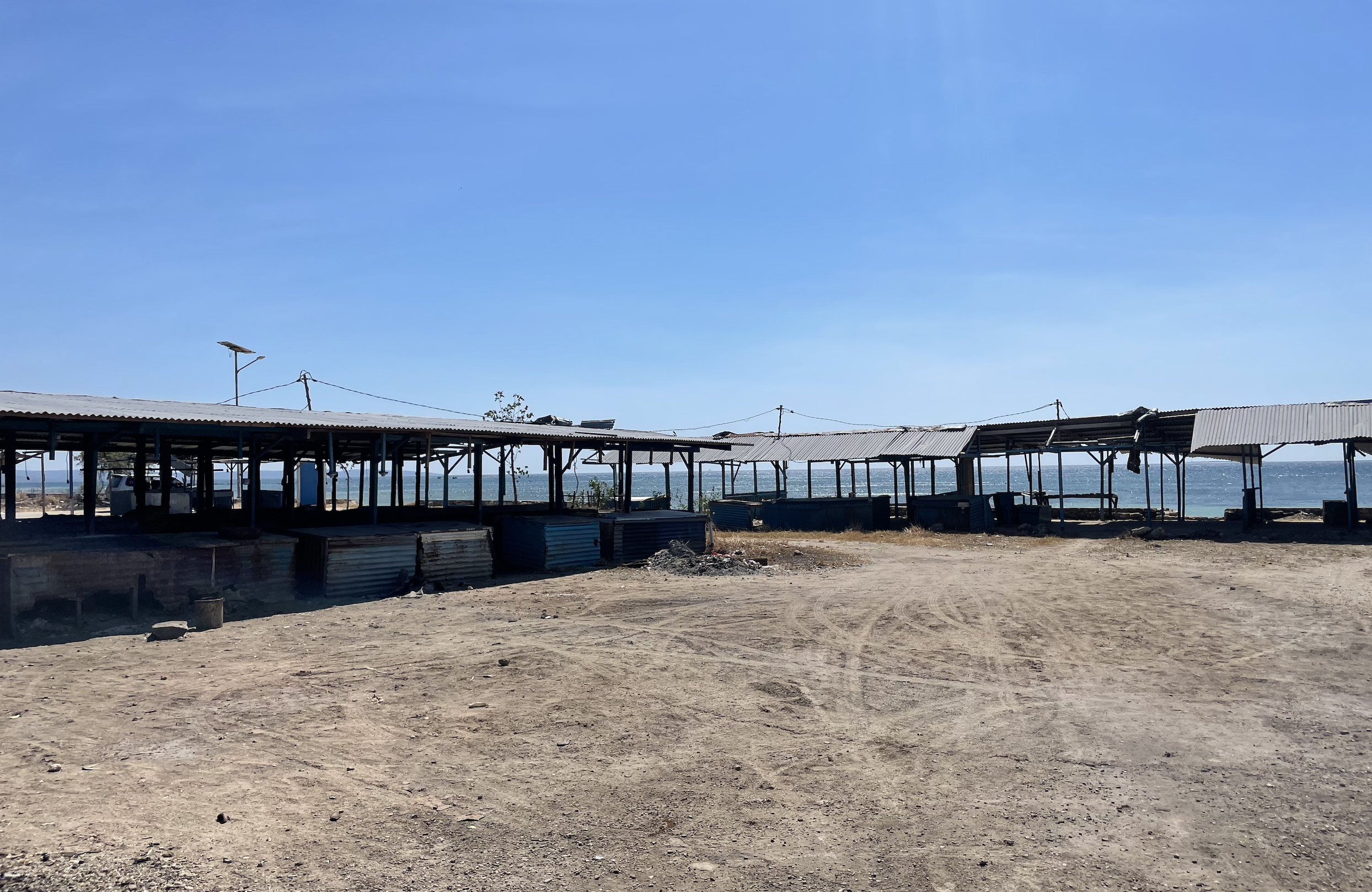 The site of Nur's market stall in Kupang, Indonesia